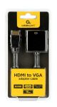 Gembird A-HDMI-VGA-04 Videokabel-Adapter 0,15 m VGA (D-Sub) HDMI Typ A (Standard) Schwarz