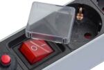 Alcasa GC-N0087 Verlängerungskabel 1,8 m 8 AC-Ausgänge Drinnen Schwarz, Silber