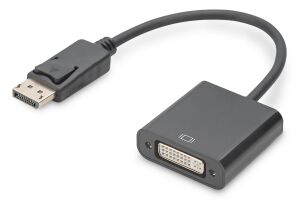 Digitus Aktiver DisplayPort Adapter / Konverter, DP auf DVI