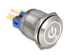 DELOCK Druckschalter zum Einbau 22 mm 6 x...