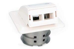 Digitus FTTH Glasfaser Unterputz-Wandanschlussdose, für SC/LC-Adapter