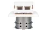 Digitus FTTH Glasfaser Unterputz-Wandanschlussdose, für SC/LC-Adapter