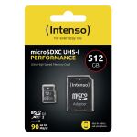 Intenso microSD 512GB UHS-I Perf CL10| Performance Klasse 10