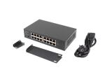 Lanberg RSGE-16 Netzwerk-Switch Unmanaged Gigabit Ethernet (10/100/1000) 1U Schwarz