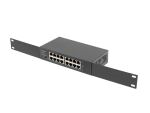 Lanberg RSGE-16 Netzwerk-Switch Unmanaged Gigabit Ethernet (10/100/1000) 1U Schwarz