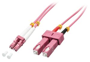 Lindy 46364 InfiniBand/Glasfaserkabel 10 m LC SC Pink