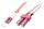 Lindy 46364 InfiniBand/Glasfaserkabel 10 m LC SC Pink