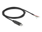 DeLOCK Adapterkabel USB 2.0 Typ-A zu seriell RS-232 mit 3...