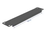 DELOCK 10" Netzwerkschrank Blindabdeckung 1 HE schwarz