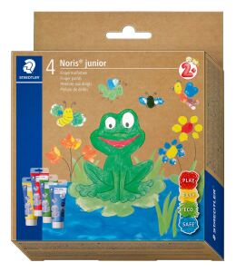 Staedtler 8814 D Abwaschbare Fingerfarbe Blau, Grün, Rot, Gelb