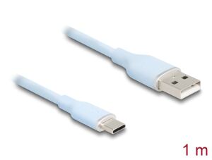 DeLOCK 81222 USB Kabel USB 2.0 1 m USB A USB C 0,48 Gbit/s Blau