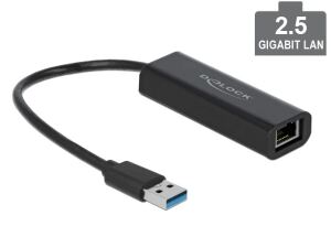DELOCK Adapter USB 3.1 Typ-A Stecker zu 2,5 Gbit LAN