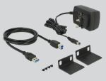 DeLOCK 64039 Schnittstellen-Hub USB 3.2 Gen 1 (3.1 Gen 1) Type-B 5000 Mbit/s Schwarz