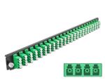 DELOCK 19" LWL Spleißbox Frontblende 24 Port LC Quad grün