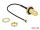 DELOCK HF Kabel I-PEX -> SMA St/Bu 0.10m zum Einbau