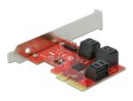 DeLOCK 6 Port SATA PCI Express x4 Karte - Low Profile Formfaktor
