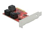 DeLOCK 6 Port SATA PCI Express x4 Karte - Low Profile Formfaktor