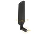 DELOCK LTE-Antenne SMA 3,0dBi, GSM/UMTS drehbar schwarz