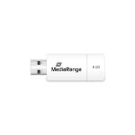 MediaRange MR971 USB-Stick 8 GB USB Typ-A 2.0 Blau, Weiß