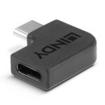 Lindy 41894 Kabeladapter USB 3.2 Type C Schwarz