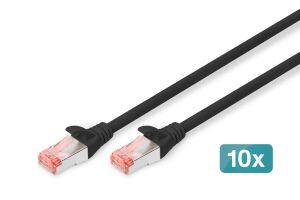 Digitus CAT 6 S/FTP Patchkabel, 10 Stück