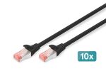 Digitus CAT 6 S/FTP Patchkabel, 10 Stück
