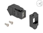 DELOCK USB 2.0 Typ A Einbaubuchse /Typ A Bu 45°gewinkelt