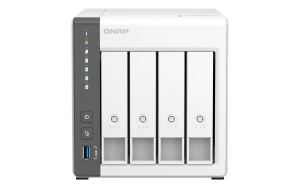 QNAP TS-433 NAS Tower ARM Cortex-A55 4 GB 0 TB QNAP QTS Weiß