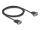 DeLOCK Seriell Kabel RS-232 D-Sub9 Buchse zu D-Sub9 Buchse Stromanschluss an Pin 9 2 m