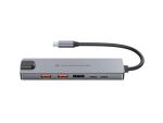 Conceptronic DONN29G 6-in-1 USB 3.2 Gen 2 Dockingstation, 4K60Hz HDMI, USB-A 10Gbps x 2, USB-C 10Gbps, GbE LAN, 140W USB PD 3.1