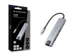 Conceptronic DONN29G 6-in-1 USB 3.2 Gen 2 Dockingstation, 4K60Hz HDMI, USB-A 10Gbps x 2, USB-C 10Gbps, GbE LAN, 140W USB PD 3.1