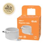 CLUB3D CLUB 3D USB-C Magnetic-Coil Cable White USB Kabel 2 m USB C 0,48 Gbit/s 240 W Weiß