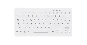 Contour Design Active Key Contour QuickClean Medizinische Tastatur Abnehmbare Abdeckung Mini Kabellos Weiß DE C4112