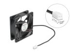 DELOCK Axiallüfter 5 V DC, 80 x 80 x 25 mm schwarz