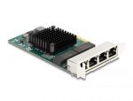 DELOCK PCI Express x4 Karte zu 4 x RJ45 Gigabit LAN BCM