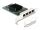 DELOCK PCI Express x4 Karte zu 4 x RJ45 Gigabit LAN BCM