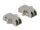 DeLOCK LWL Kupplung LC Duplex Buchse zu LC Duplex Buchse Singlemode Metall