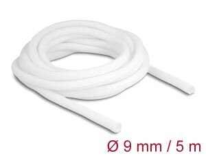 DELOCK Geflechtschlauch selbstschließend 5 m x 9mm weiß