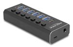 DeLOCK 64326 Schnittstellen-Hub USB 3.2 Gen 2 (3.1 Gen 2) Type-C 10000 Mbit/s Schwarz