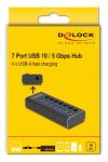 DeLOCK 64326 Schnittstellen-Hub USB 3.2 Gen 2 (3.1 Gen 2) Type-C 10000 Mbit/s Schwarz