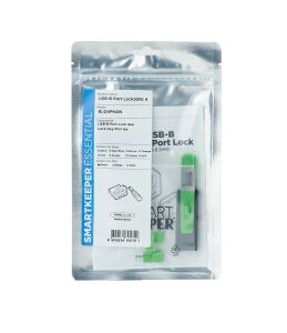 Smartkeeper BL04PKGY Schnittstellenblockierung + Schlüssel USB Typ-B Grün Kunststoff 1 Stück(e)