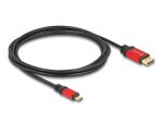 DeLOCK USB Type-C zu DisplayPort Kabel (DP Alt Mode) 8K 30 Hz mit HDR Funktion 2 m rot