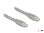 DELOCK USB-C 2.0 Kabel mit Metallmantel USB Typ-C St >...