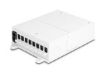 DELOCK LWL FTTH Indoor Verteilerbox zur Wandmontage 8 Port w