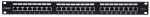 Intellinet 24-Port Cat6a Patchpanel, geschirmt, FTP, 1 HE, Klemmleisten mit 90 Grad abgewinkelten Kabeleinführungen, schwarz