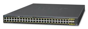 PLANET 48-Port 101001000T 802.3at PoE 4-Port