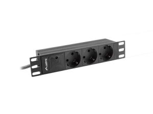 Lanberg PDU-03F-0200-IEC-BK Stromverteilereinheit (PDU) 1U