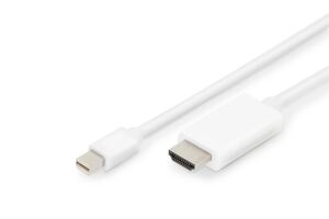 Digitus Mini DisplayPort Adapterkabel, mDP - HDMI Typ A
