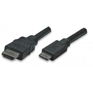 Techly ICOC-HDMI-B-015 HDMI-Kabel 1,8 m HDMI Typ A (Standard) HDMI Type C (Mini) Schwarz