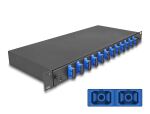 DELOCK 19" LWL Spleißbox 12x SC DX OS2 1HE...